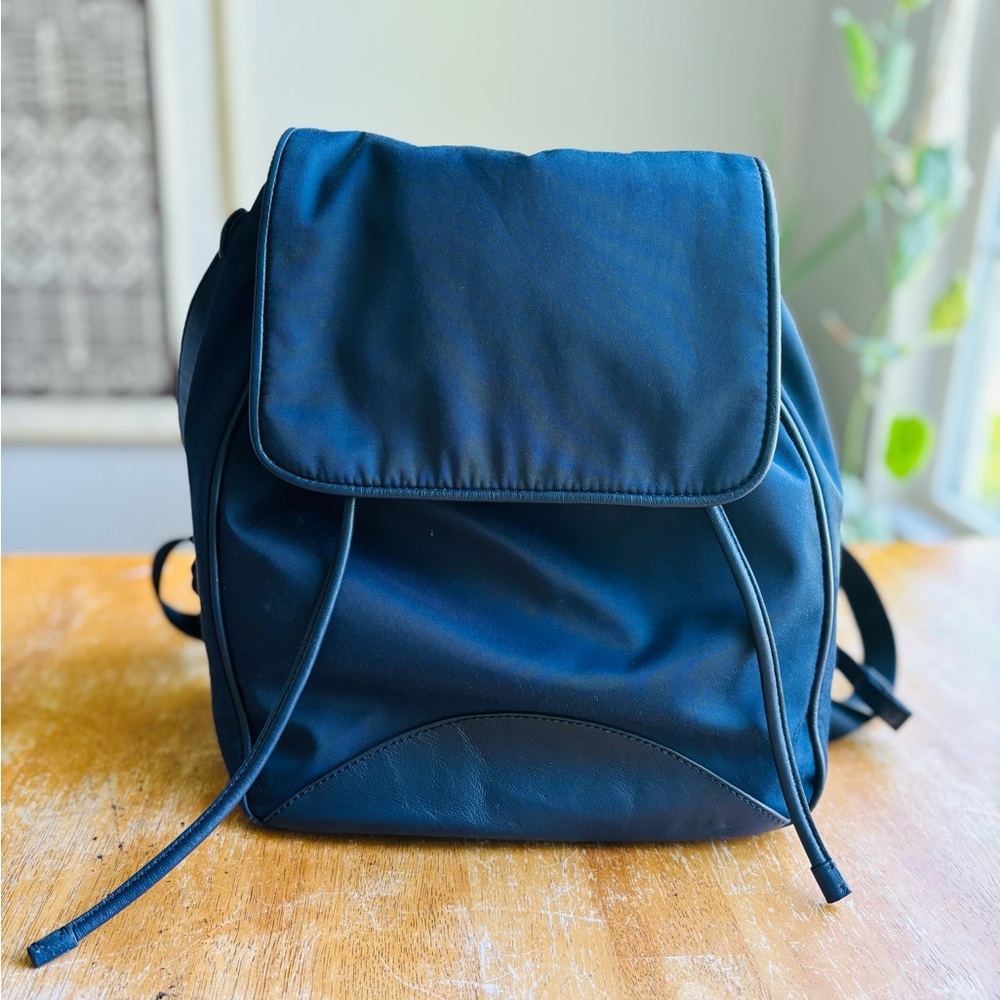 Cole Haan Navy Blue Zero grand Nylon Backpack